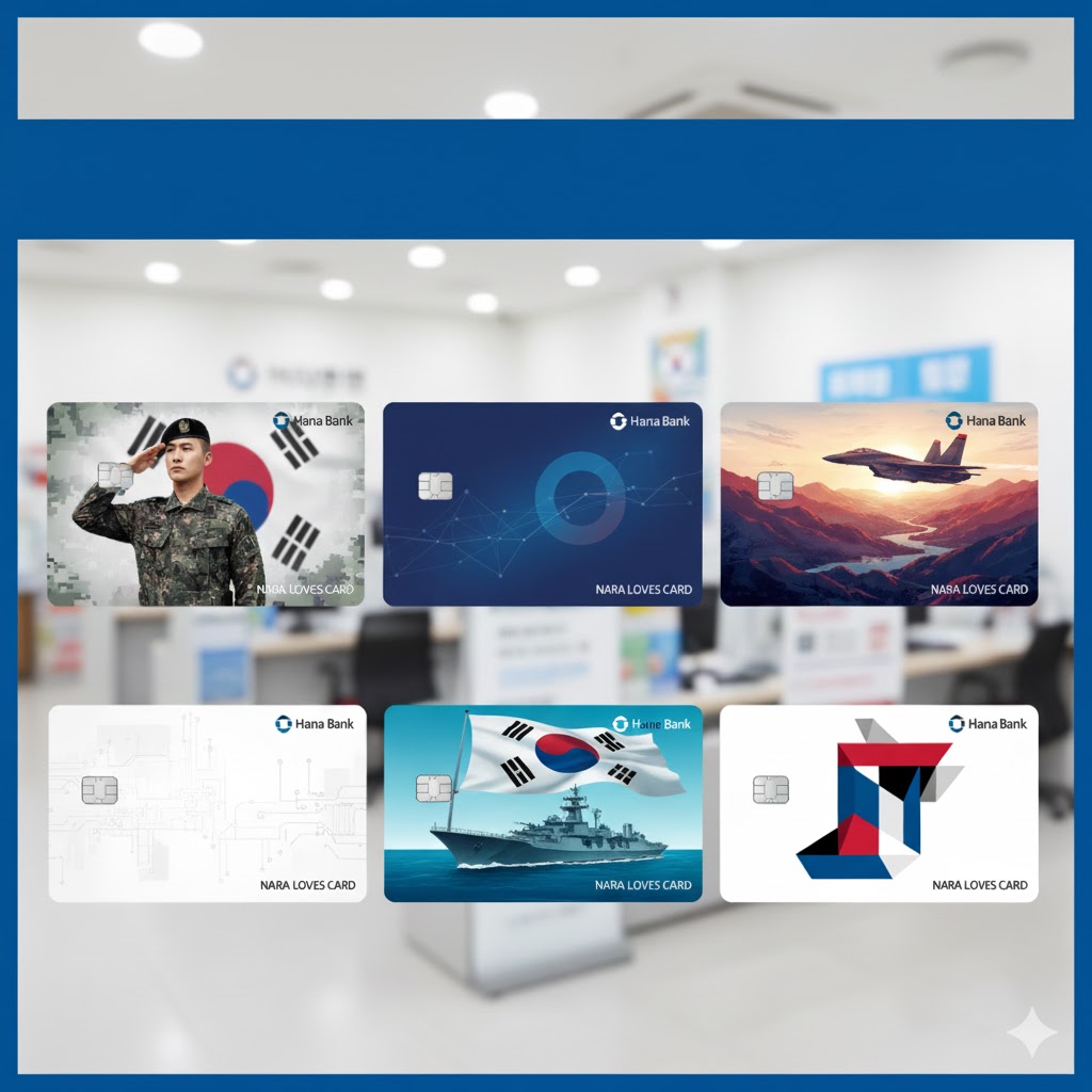 하나은행 나라사랑카드 다양한 카드