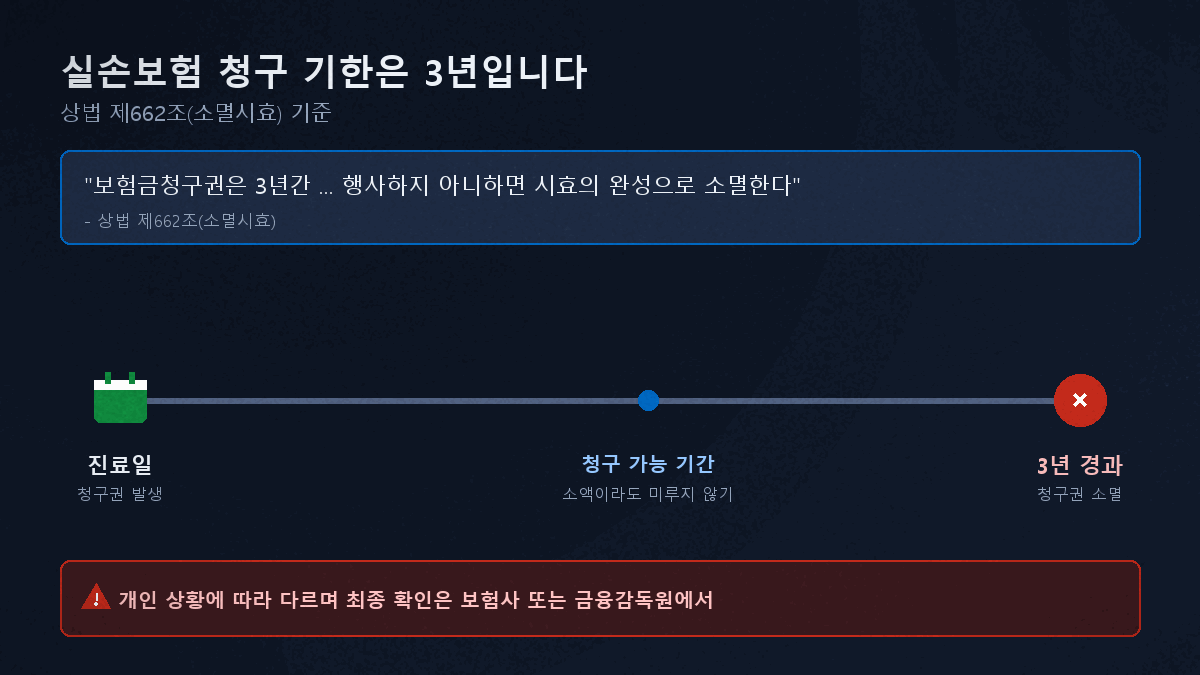 실손보험 소멸시효 3년 안내