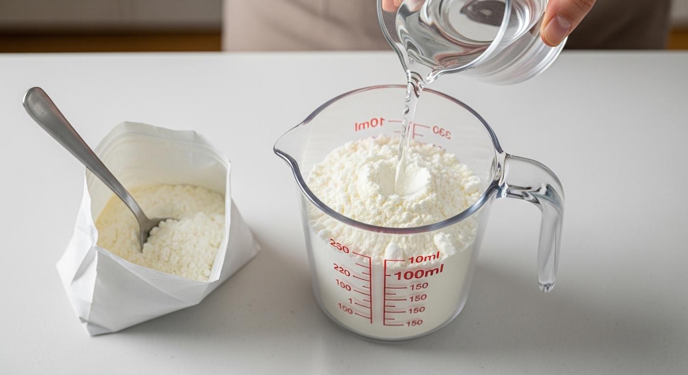 분유 100ml 타는 방법