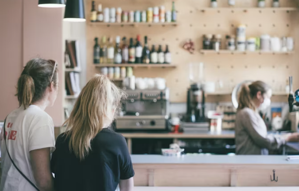 카페에서 카드결제