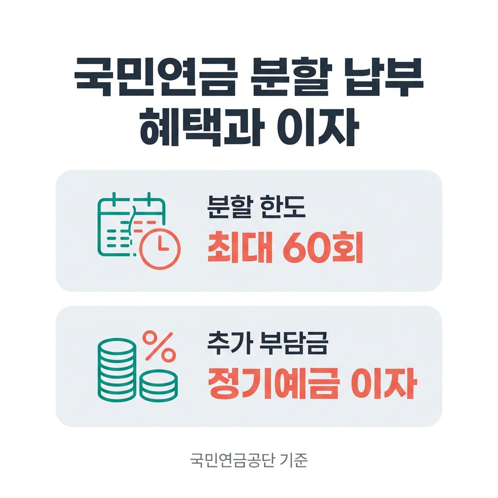 국민연금 추납 국민연금 분할 납부 혜택과 이자