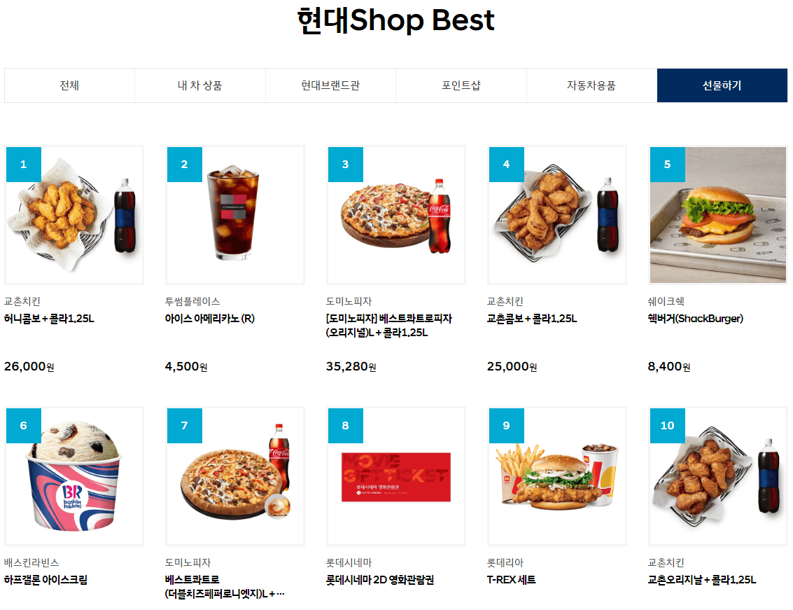 현대Shop (선물하기)