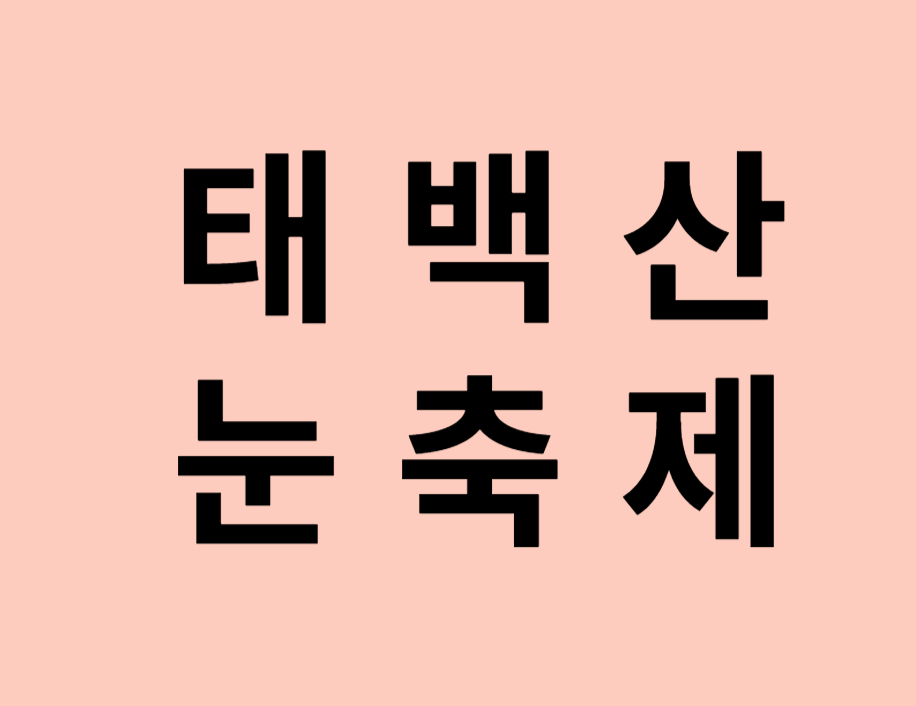 태백산 눈축제