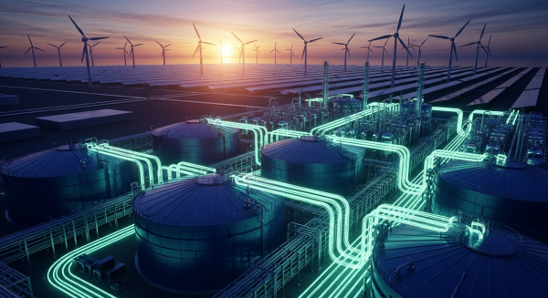 대규모 그린수소 생산 시설, 컨셉 이미지