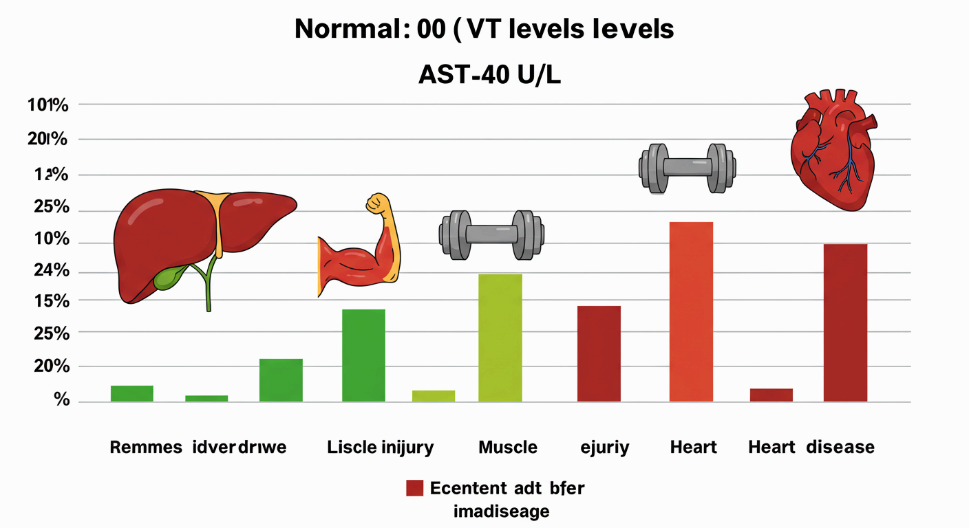 AST 수치와 AST 수치가 높으면 어떤 질환이 의심될까요?