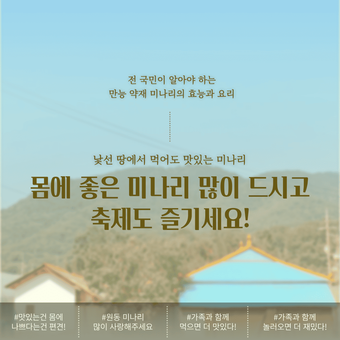 2025 원동 미나리 축제 일정 및 행사9