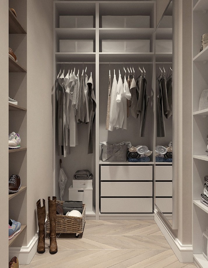 ㄷ자형 드레스룸