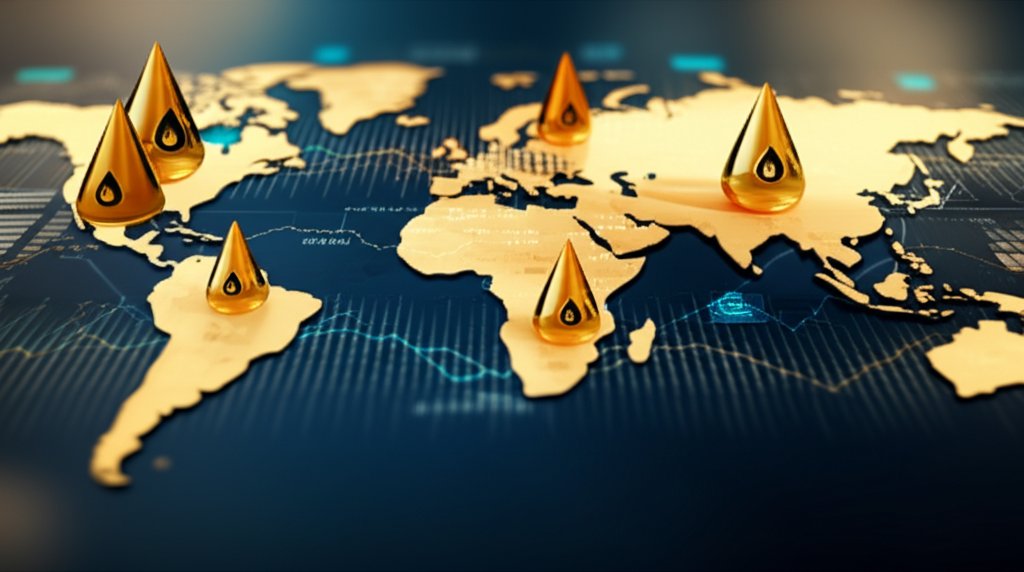 미국-이란 전쟁과 유가 상승이 글로벌 경제에 미치는 영향을 시각화한 시네마틱 히어로 이미지