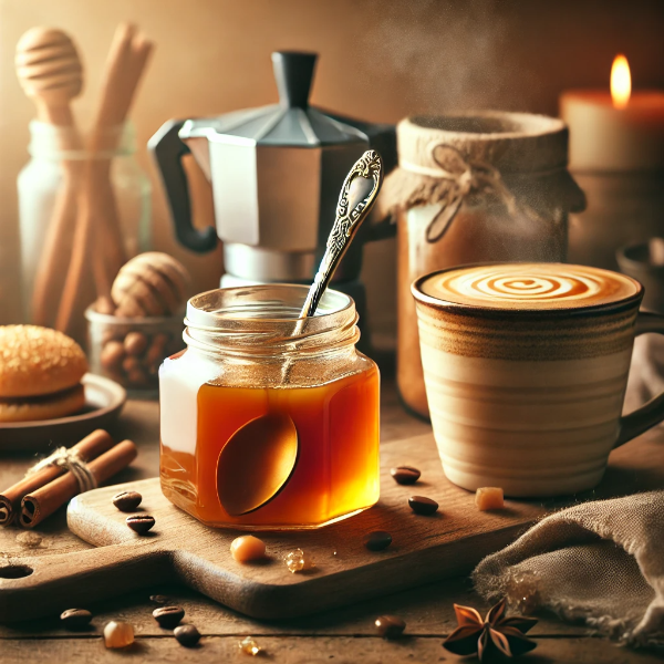 풍부한 카라멜 시럽