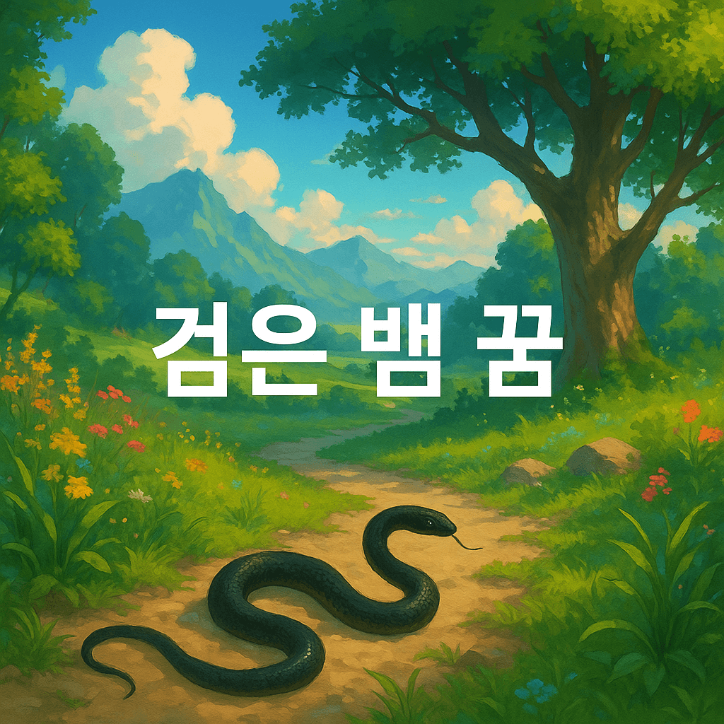 검은 뱀 꿈 해몽
