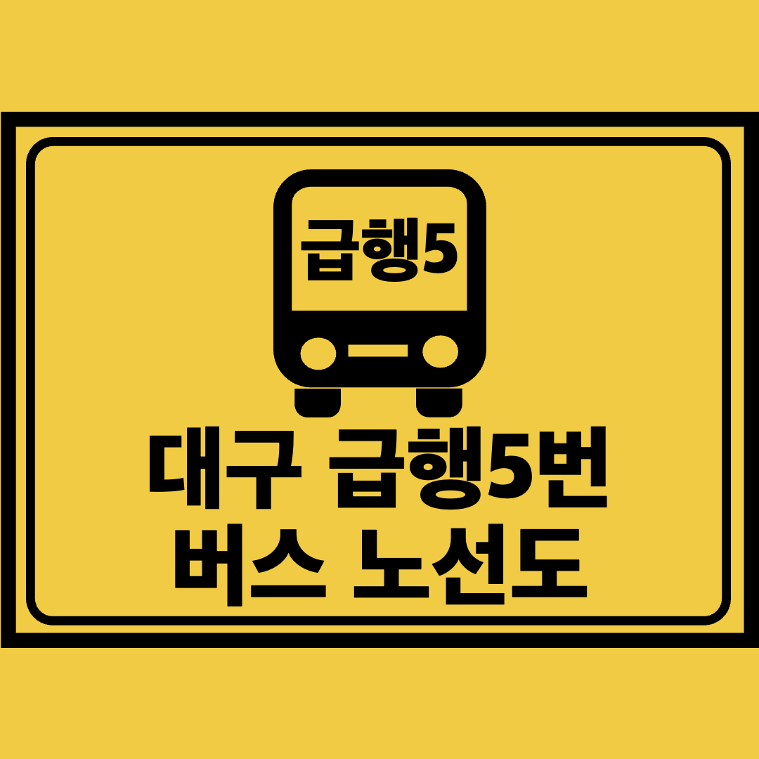 대구급행5번버스노선도