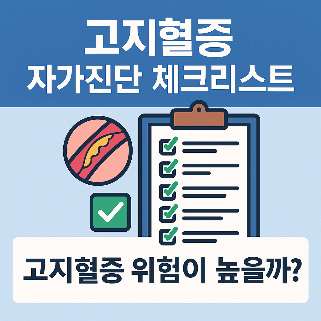 고지혈증 자가진단 체크리스트