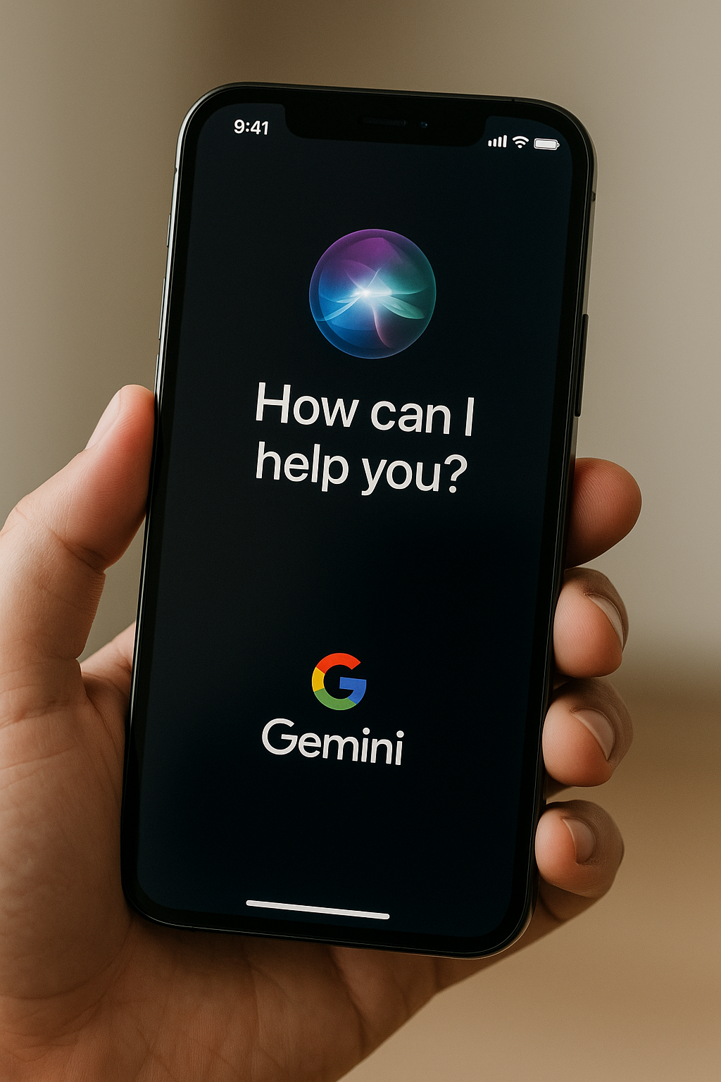 애플, 시리에 구글 Gemini 모델 일부 통합 (출처 = AI 생성이미지)