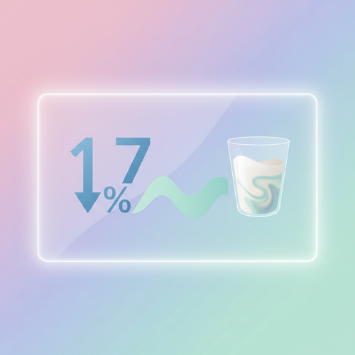 하루 우유 한 잔의 기적: 대장암 위험 17% 감소 연구 결과