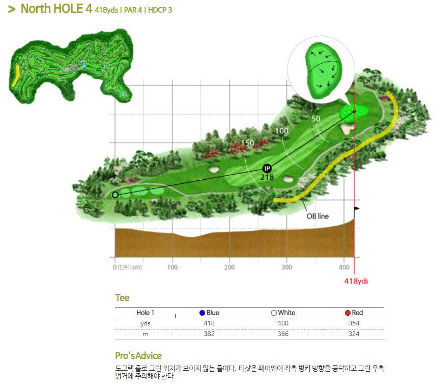 안성베네스트 골프클럽 북코스 4