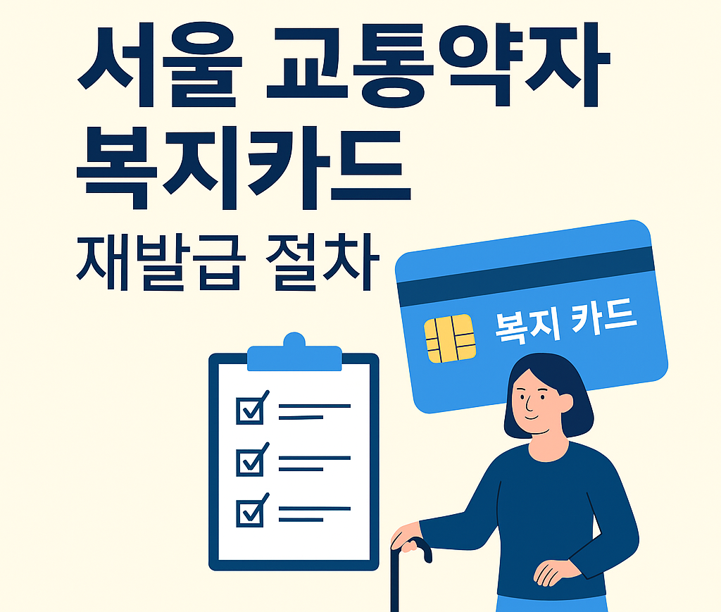 서울 교통약자 복지카드 재발급