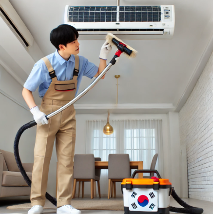 업소용 시스템에어컨 청소 방법