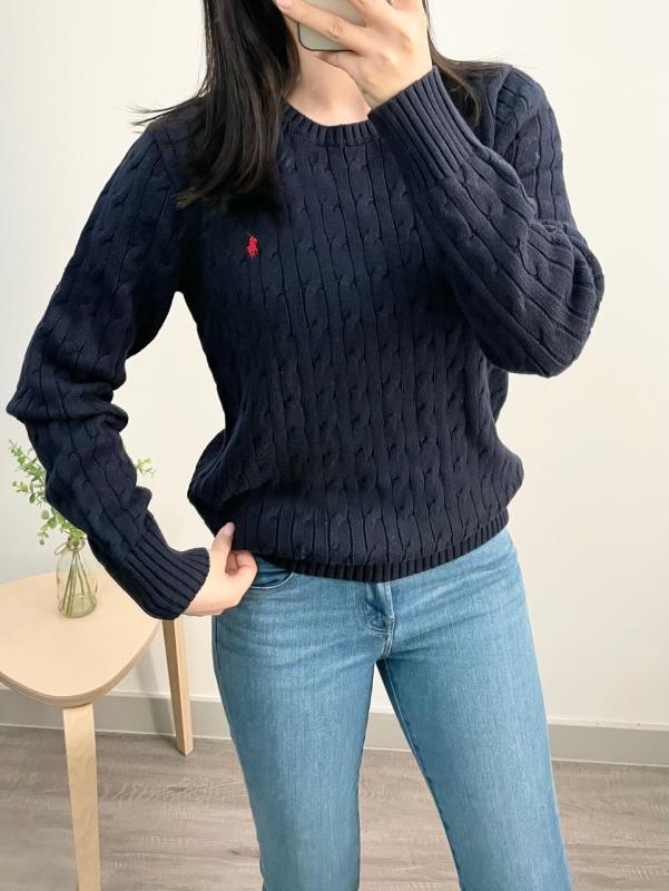 폴로랄프로렌 남녀공용 보이즈 케이블 니트 꽈배기 코튼 니트 스웨터 8컬러