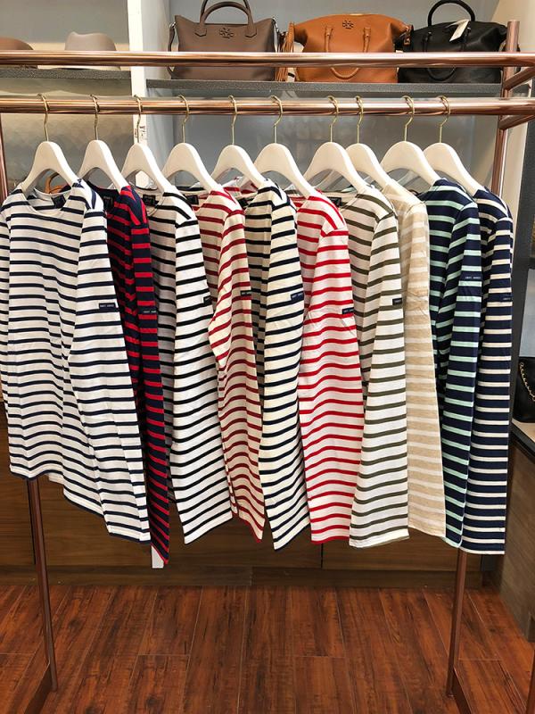 세인트제임스 밍콰이어 스트라이프 티셔츠 MINQUIERS MODERN