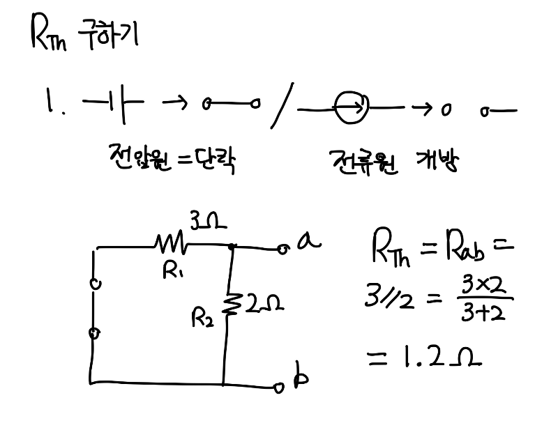 테브난_등가회로_저항_구하기