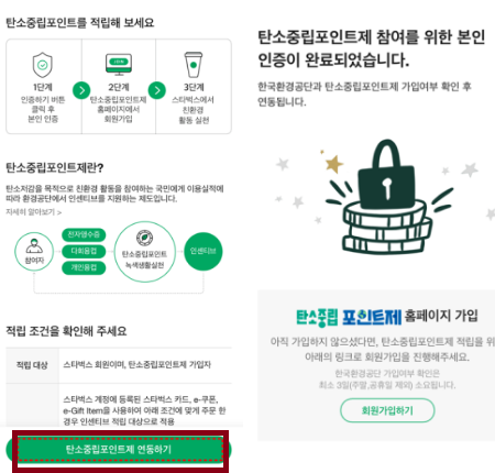 탄소중립 실천포인트 업종들 설정 방법들