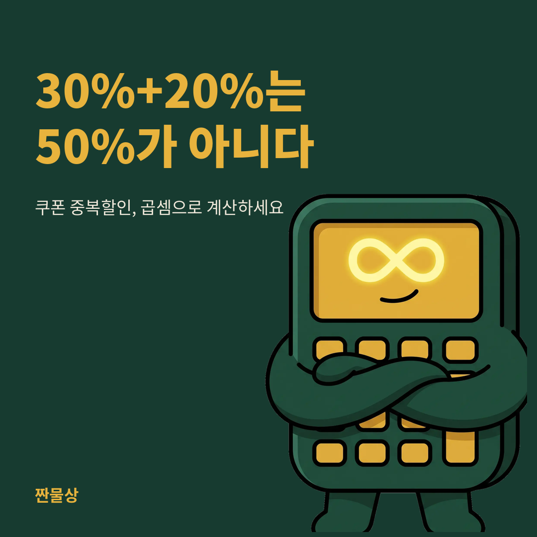 오픈마켓 쿠폰 중복할인 계산법