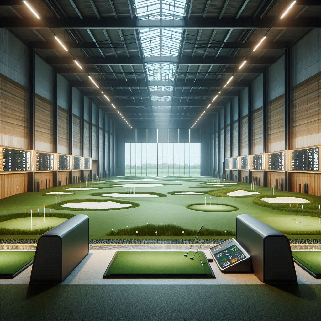 실내골프연습장 배경