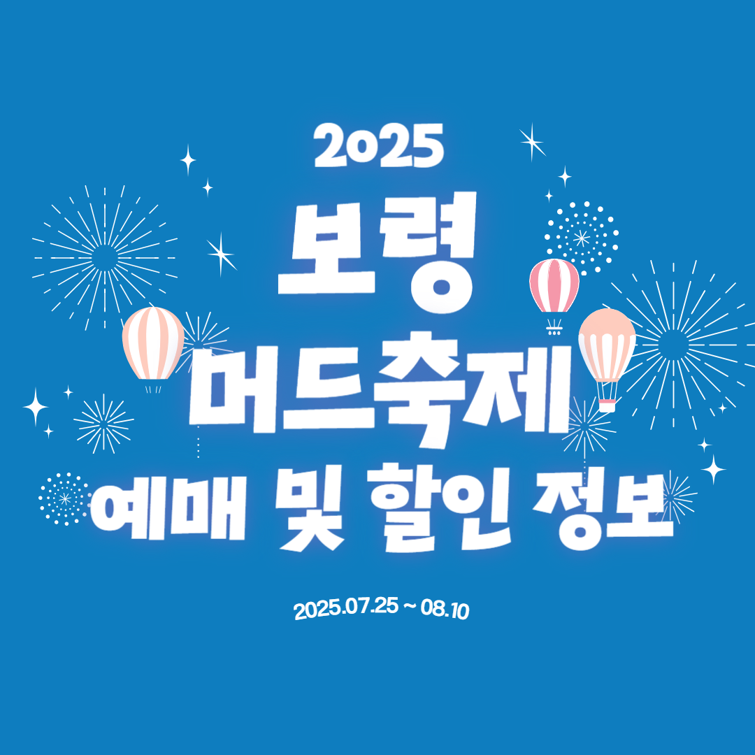 2025 보령머드축제 예매