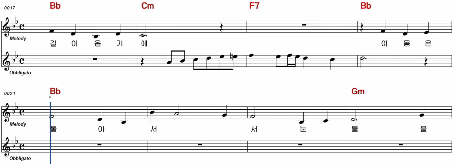 진미령(심연옥) 아내의 노래 악보