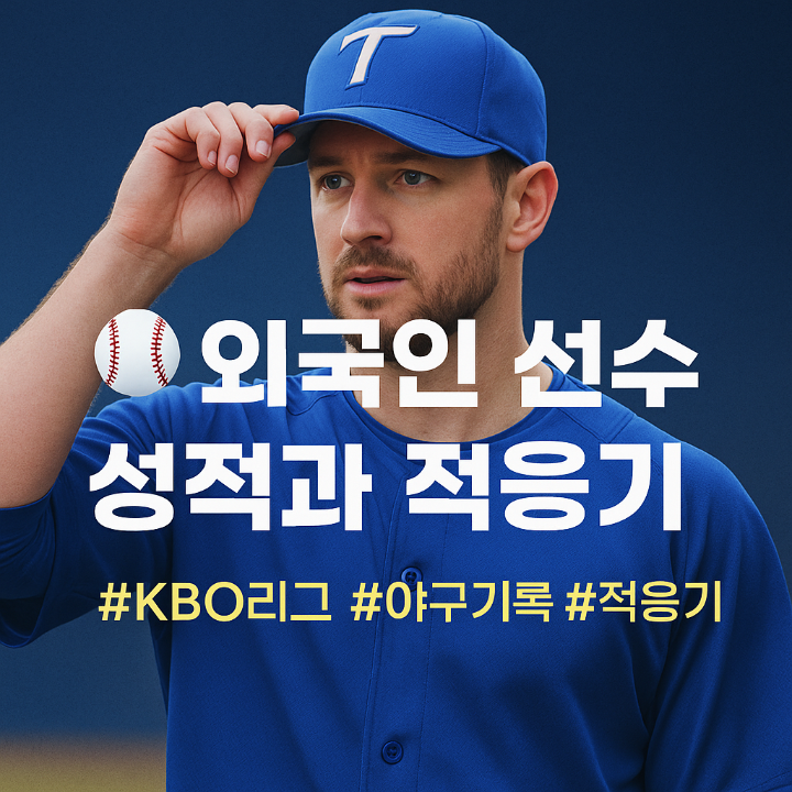 외국인 선수 성적과 적응기 이미지입니다.