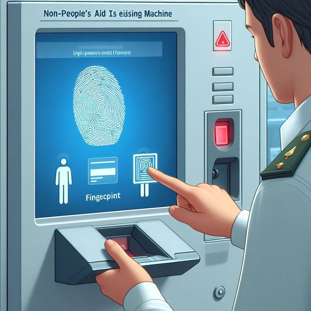 무인민원발급기 지문