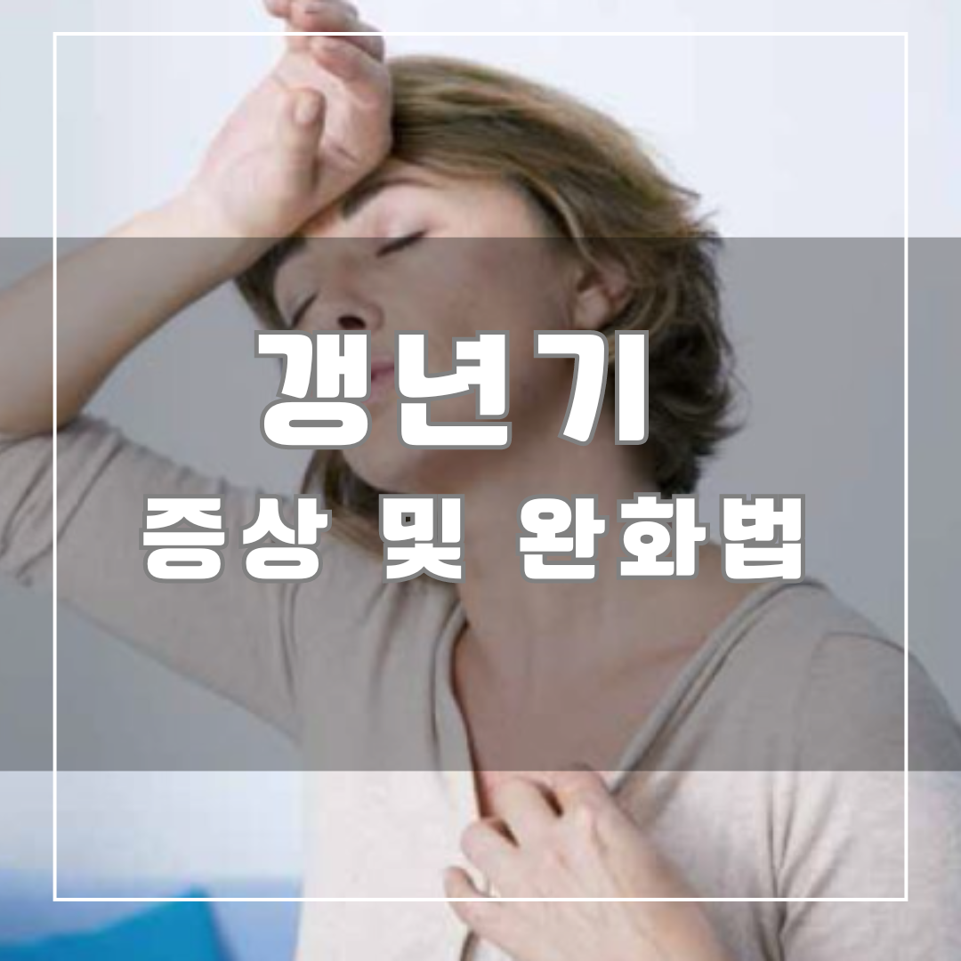 갱년기 증상 및 완화법