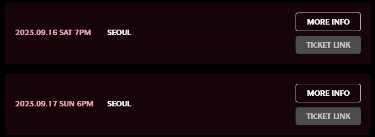 블랙핑크 월드투어 서울 일정