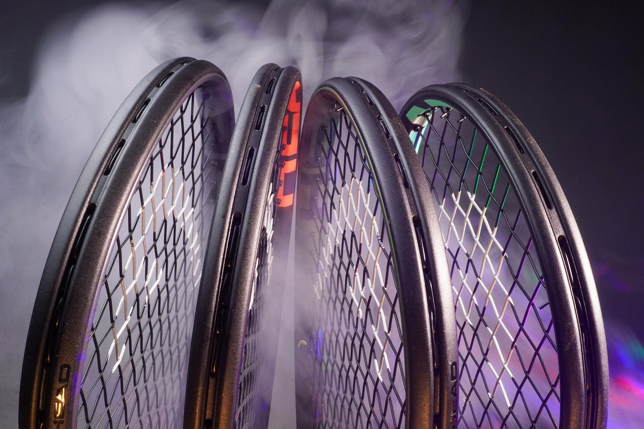 테니스 라켓 장력 사진