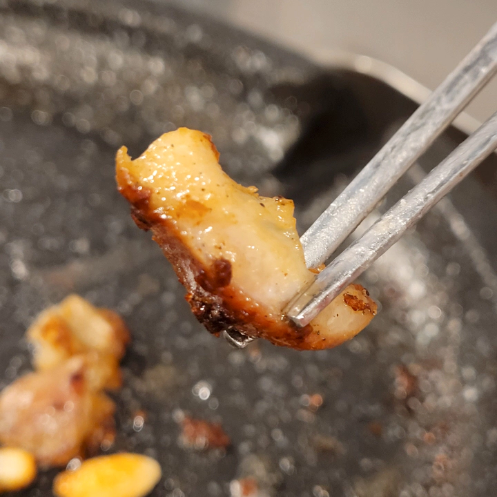 해성막창 잘 구워진 막창의 모습