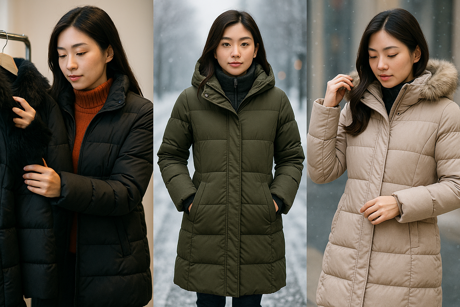 여성 롱 패딩 완벽 선택법 3분 정리