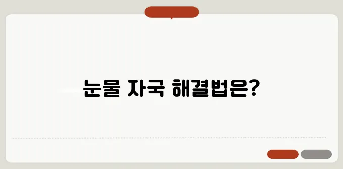 반려견 눈물 자국 문제 해결을 위한 마이펫닥터의 안내입니다.