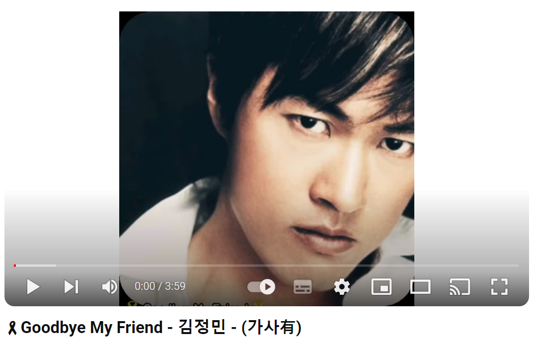 김정민-Goodbye-My-Friend
