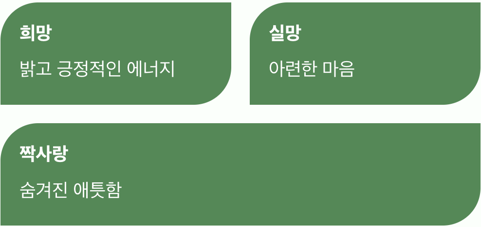 노란색, 밝은 희망과 숨겨진 사랑