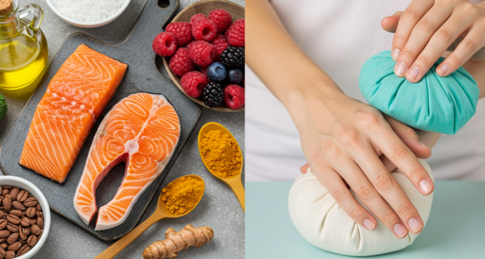 항염증 식품과 온열/냉찜질 요법