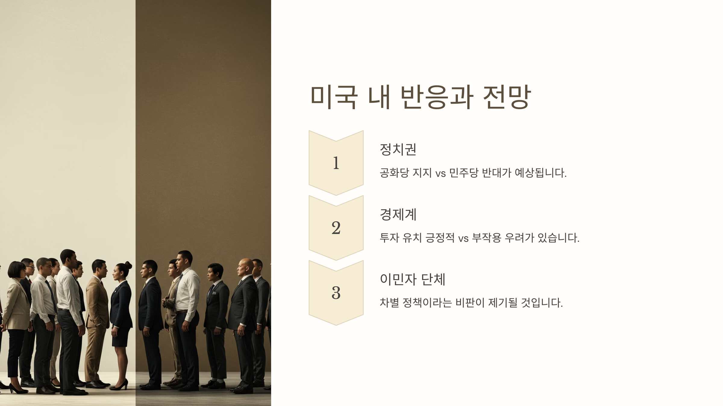 미국 내 반응과 전망