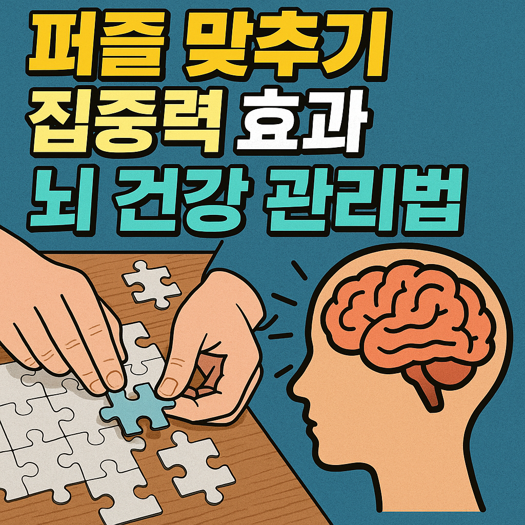 퍼즐 맞추기 집중력 효과