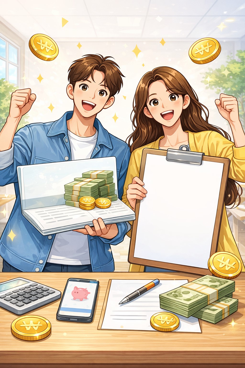 저축을 강조하는 이미지