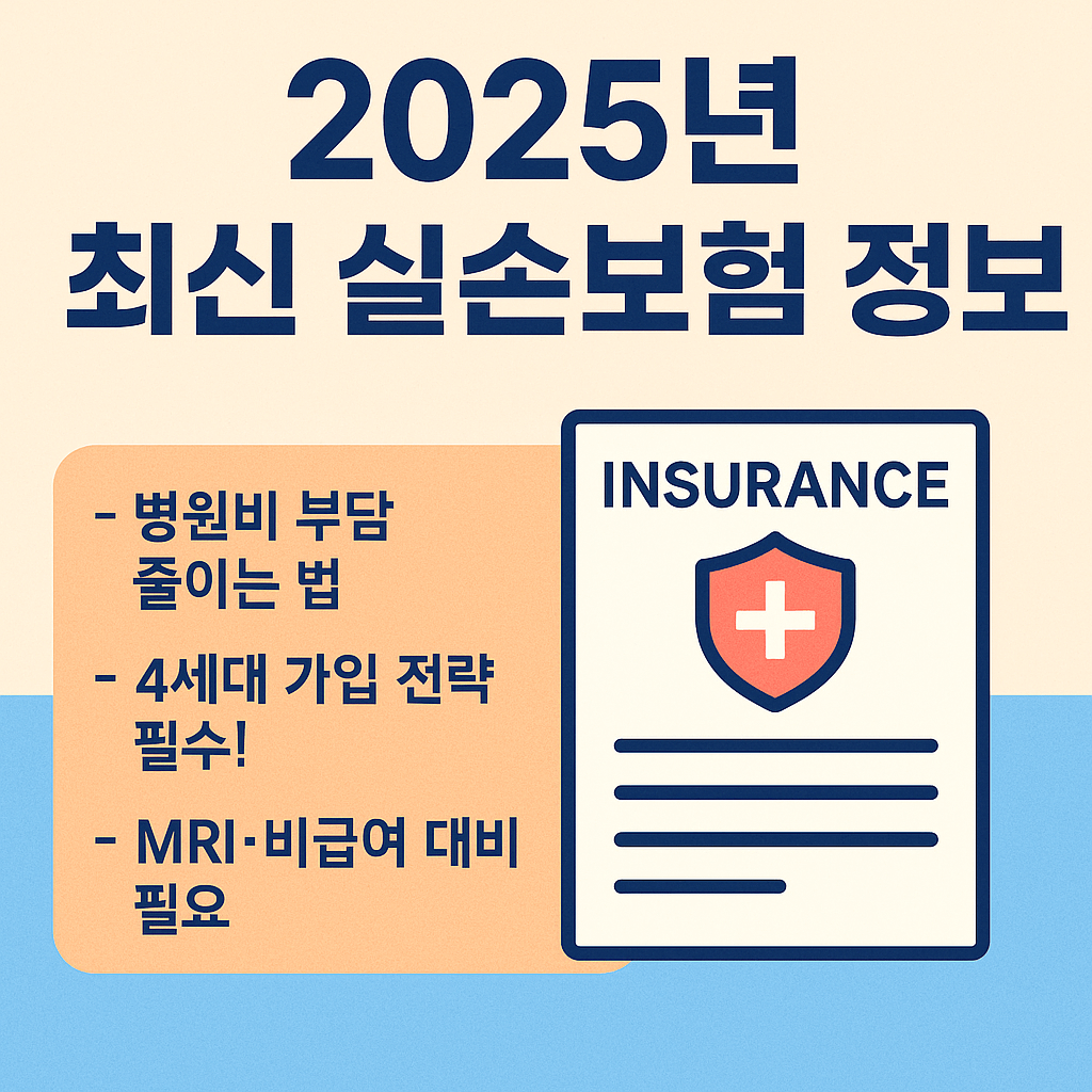 2025년 실손보험 변경사항&amp;#44; 보험료 할증제도 정리 완료 