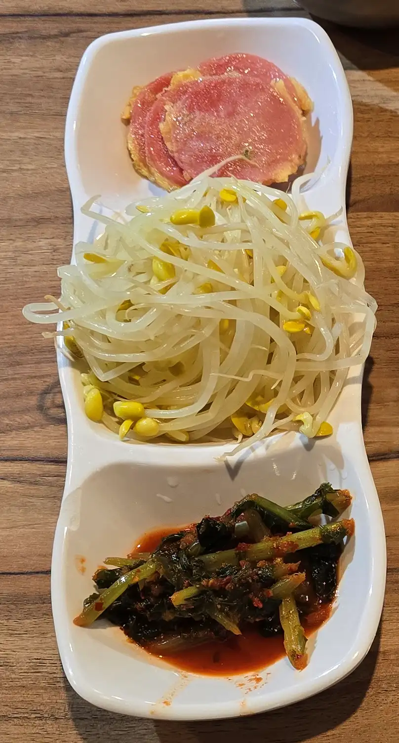 자연낙지 기본반찬 3종