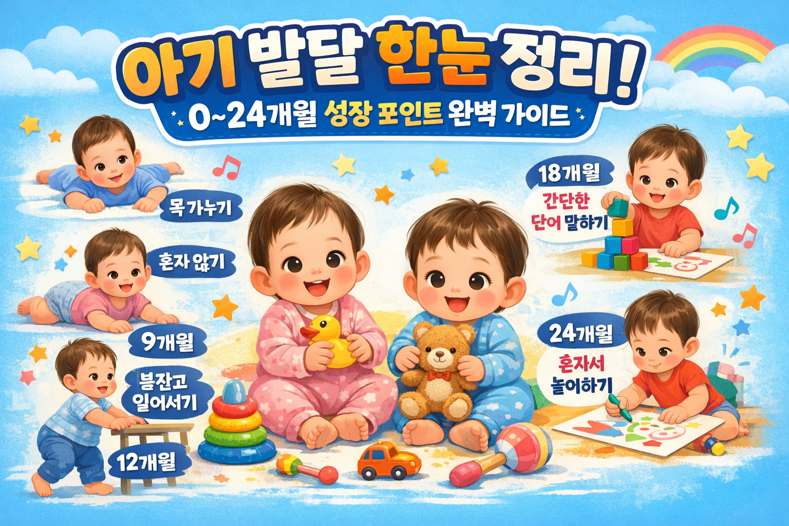 아기 발달 한눈 정리
