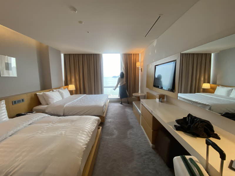 여수 숙소 소노캄 여수 호텔 추천 후기 (패밀리 디럭스 트윈 오션뷰)