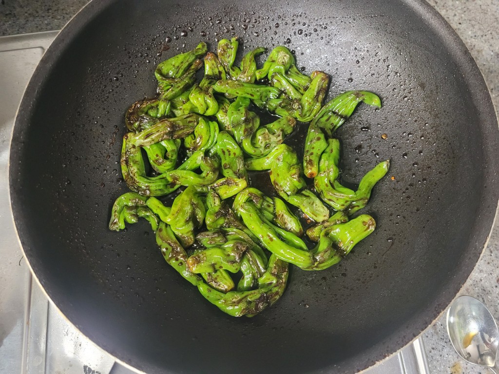 노두유 넣어 색감을 살린 꽈리고추 간장조림 조리 과정