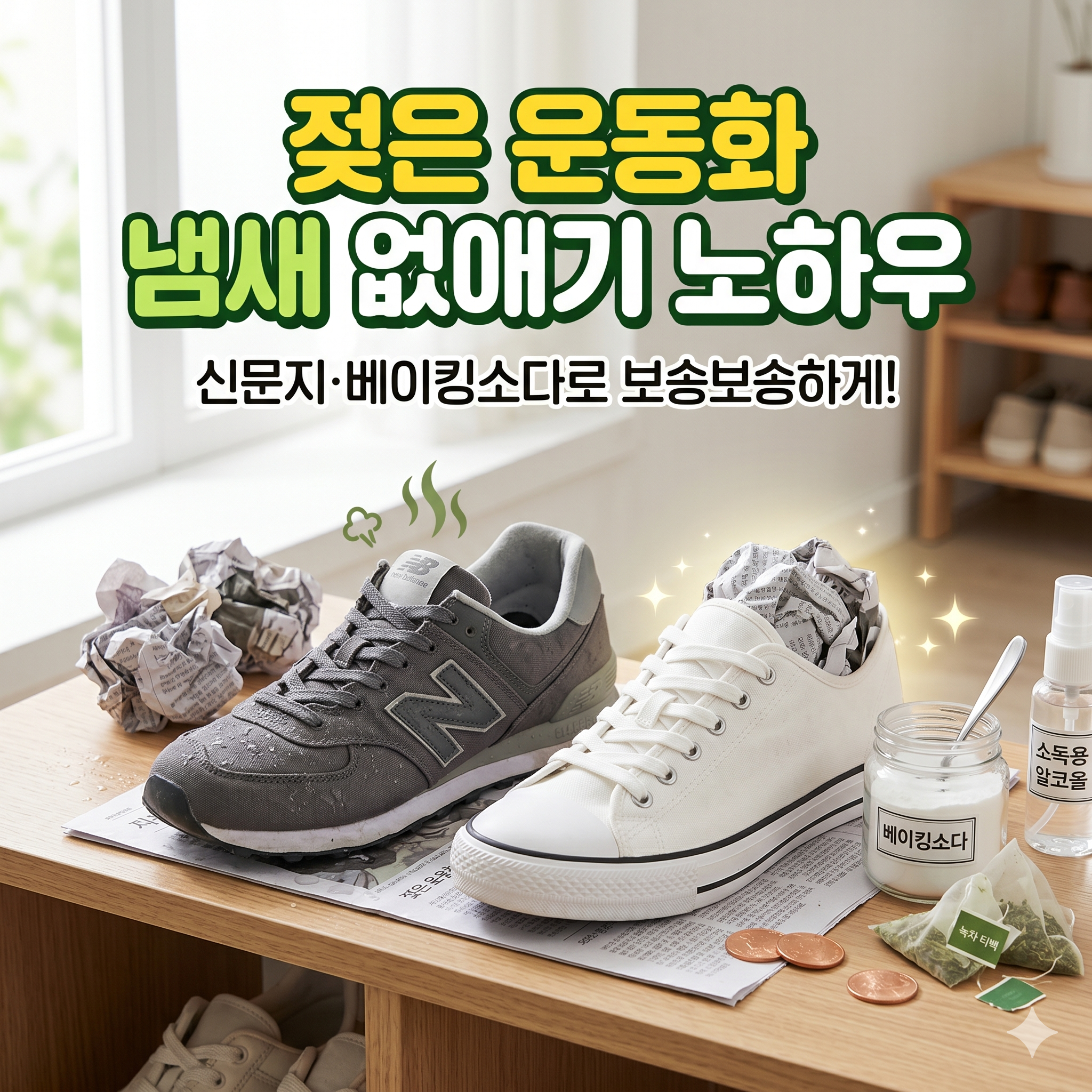 젖은운동화 냄새 없애기, 집에서 100% 해결하는 완벽 가이드