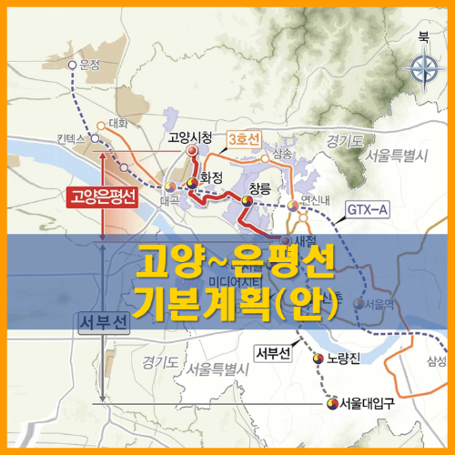 고양은평선 철도 기본계획안